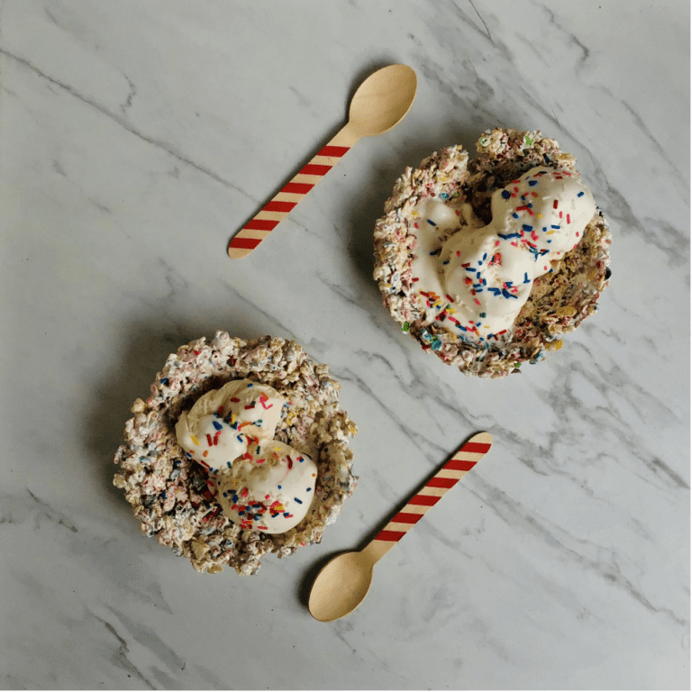 Once Upon Thyme – Fruity Pebbles Ice Cream Bowls