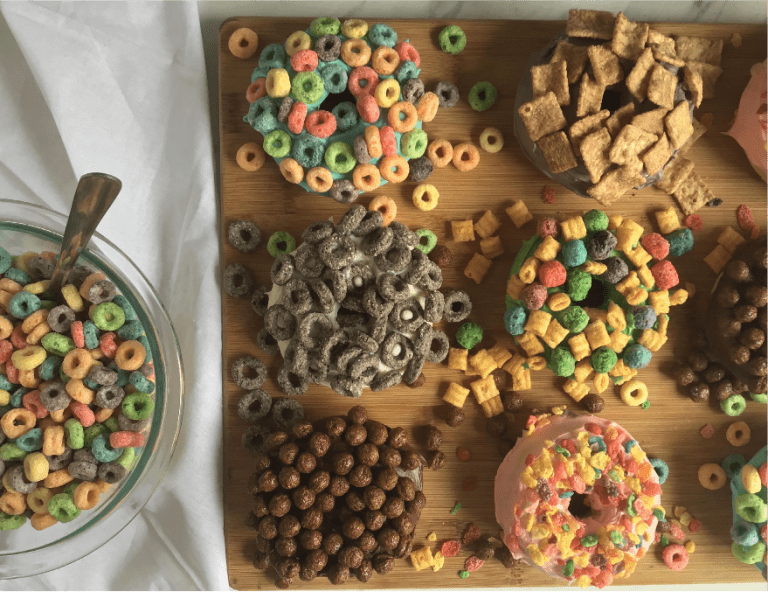 Once Upon A Thyme – Cereal-Topped Baked Doughnuts