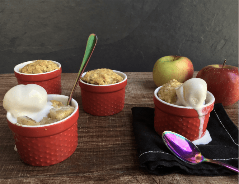 Once Upon A Thyme – Individual Apple Cobblers with Vanilla Ice Cream