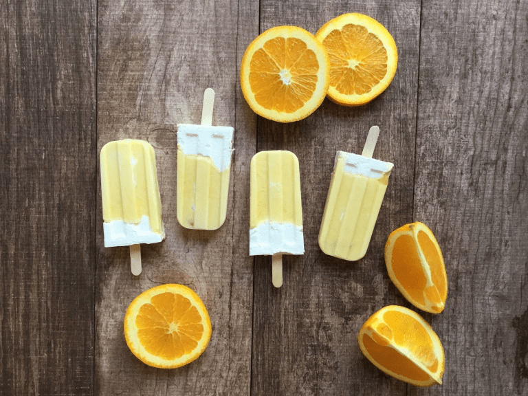 Once Upon a Thyme – Orange Creamsicle Ice Pops