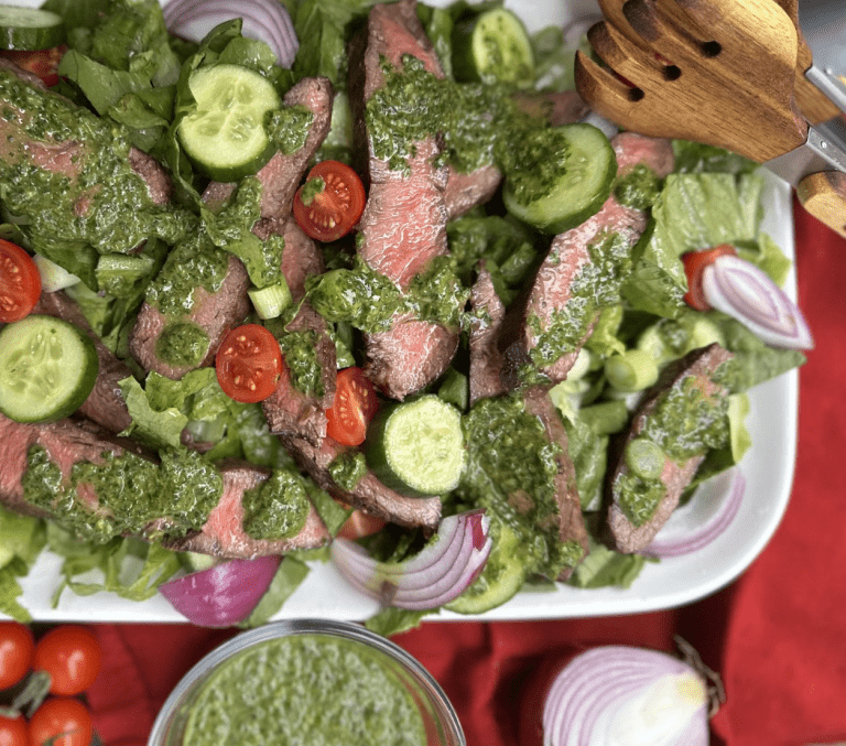 Once Upon a Thyme – Chimichurri Steak Salad