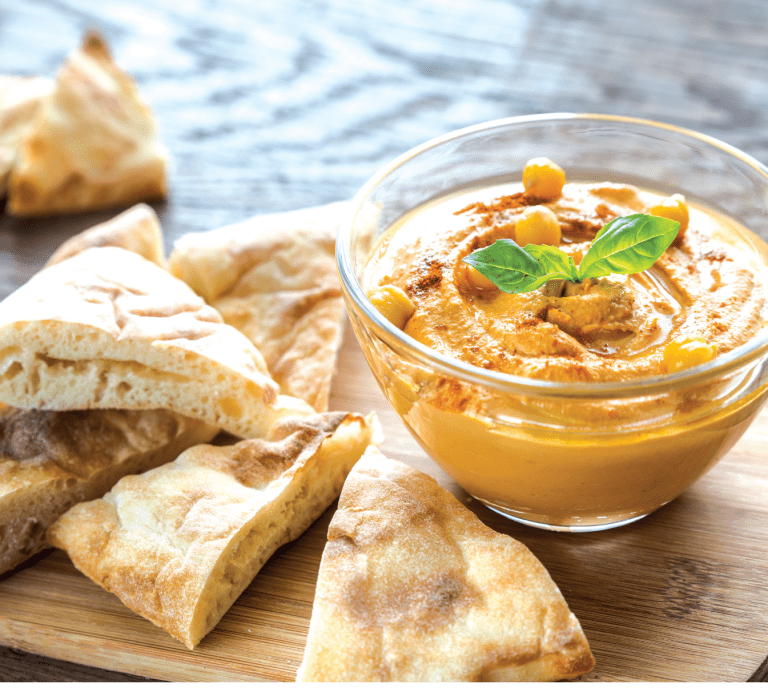 Chef Shiri – Pita Pyramids and Hummus