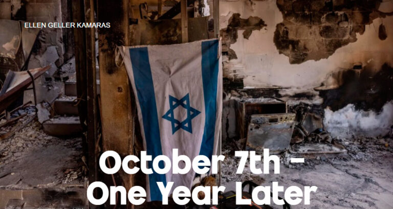 October 7th – One Year Later