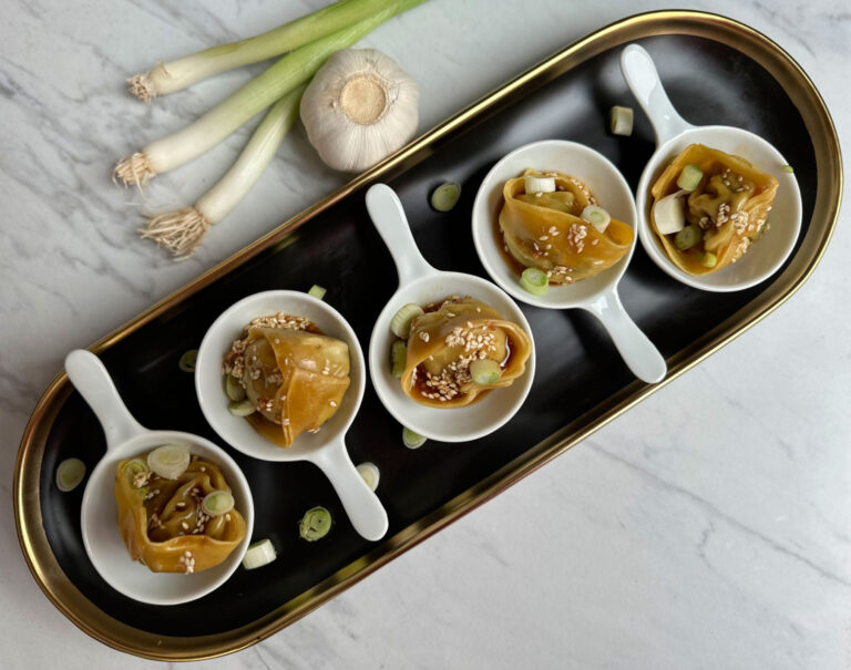 Once Upon A Thyme – Beef Dumplings with Sesame Garlic Soy Sauce