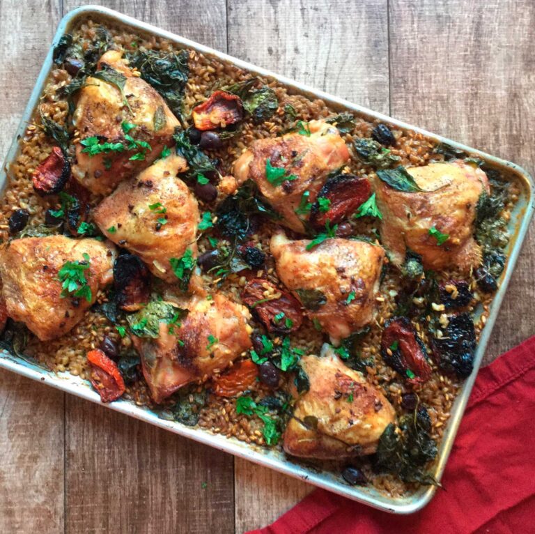 Once Upon A Thyme – Balsamic Roasted Chicken with Farro